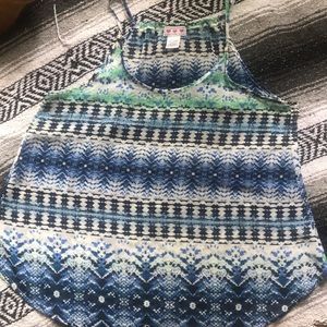 Animal print multi color tank